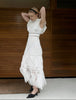 Natalie Long Dress White