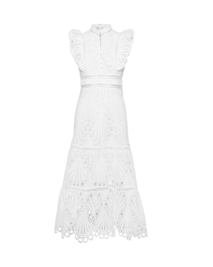Natalie Long Dress White