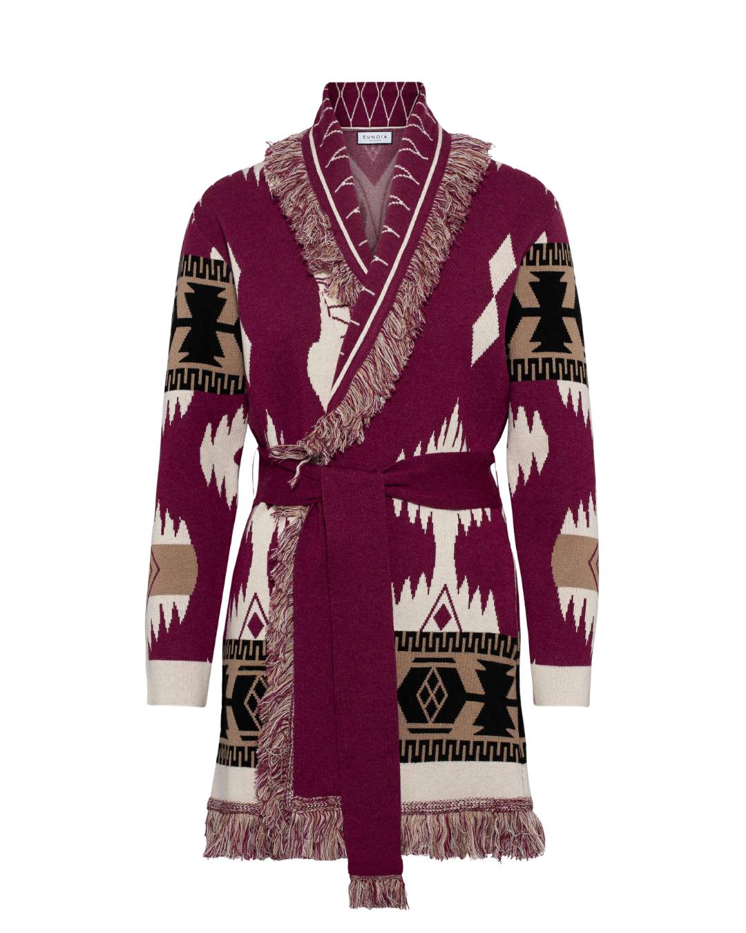 Eunoia Kilya Cardigan Burgundy mix