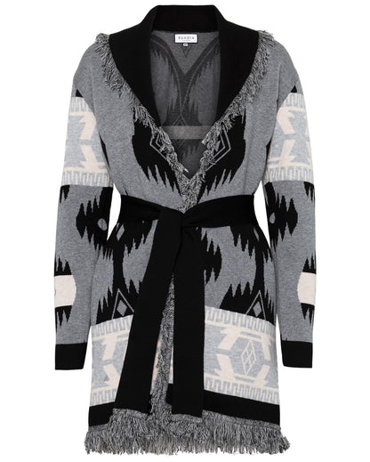 Eunoia Kilya Cardigan Grå Printed