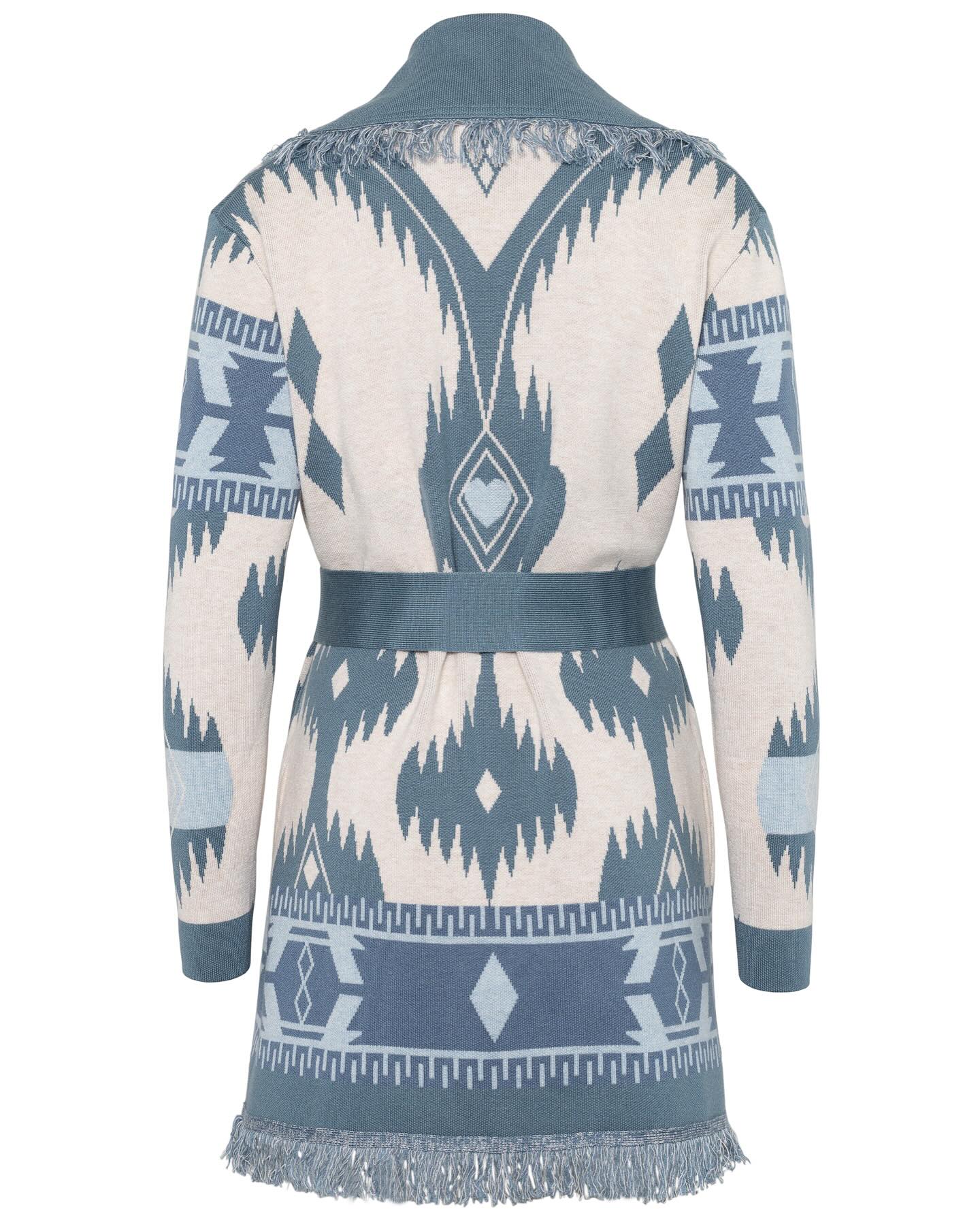 Eunoia Kilya Cardigan Blue Printed