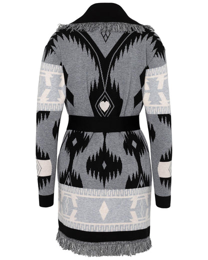 Eunoia Kilya Cardigan Grå Printed