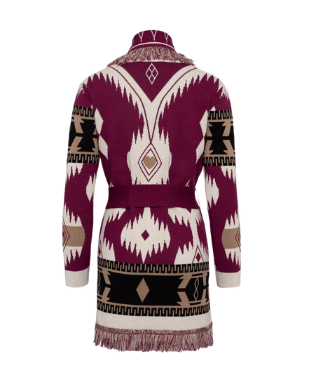 Eunoia Kilya Cardigan Burgundy mix