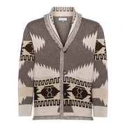 Eunoia man Oliver Cardigan Grey/Beige mix