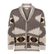 Eunoia man Oliver Cardigan Grey/Beige mix
