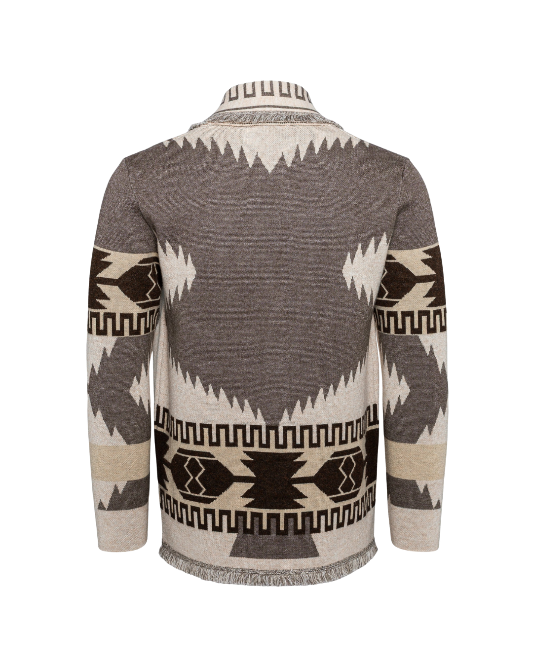 Eunoia man Oliver Cardigan Grey/Beige mix