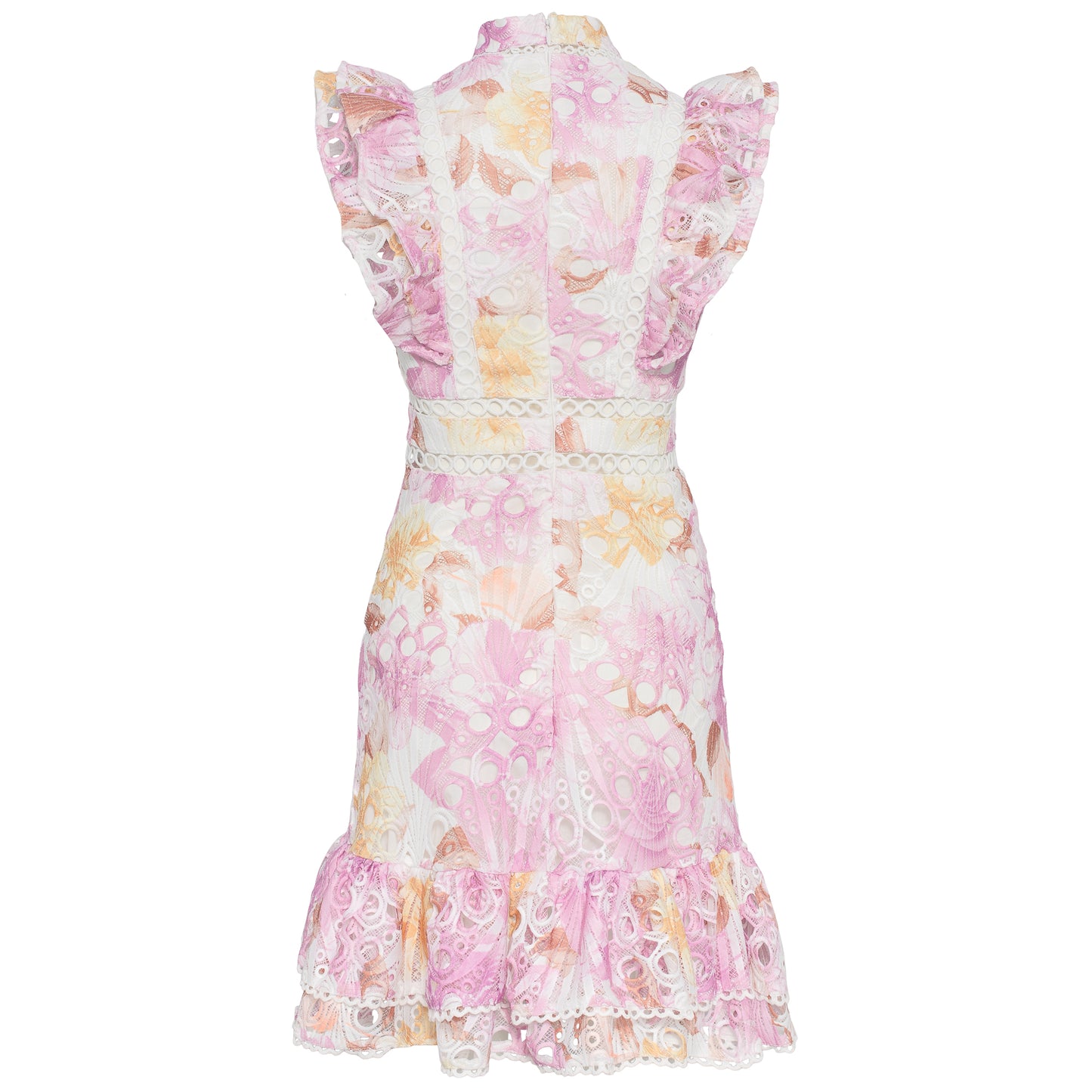 Louise short dress Pink print