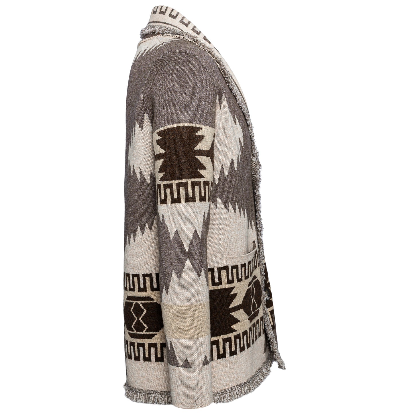 Eunoia man Oliver Cardiga Grey/beige mix