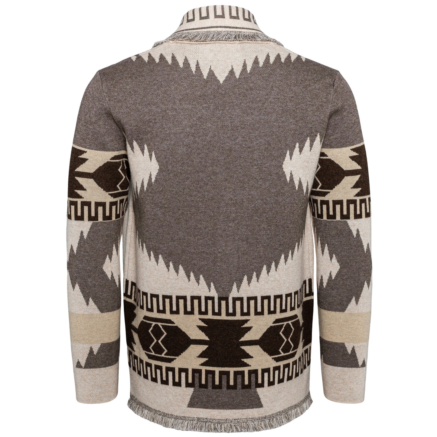 Eunoia man Oliver Cardiga Grey/beige mix