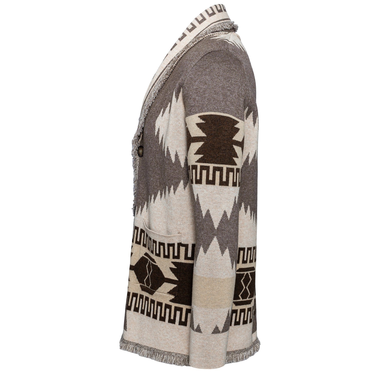 Eunoia man Oliver Cardiga Grey/beige mix