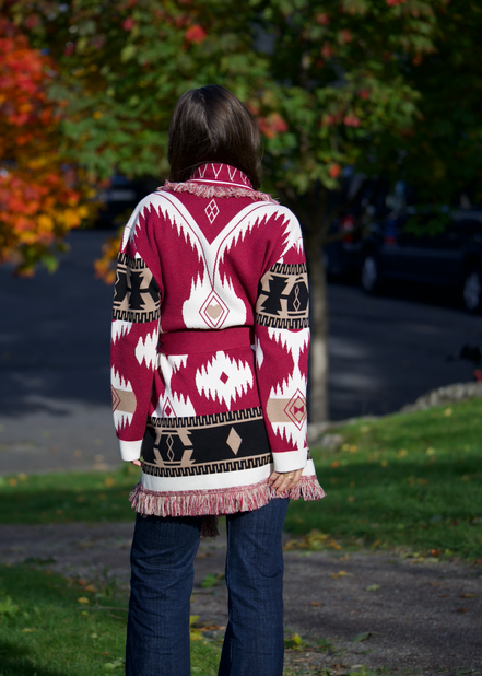 Eunoia Kilya Cardigan Burgundy mix