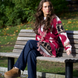 Eunoia Kilya Cardigan Burgundy mix