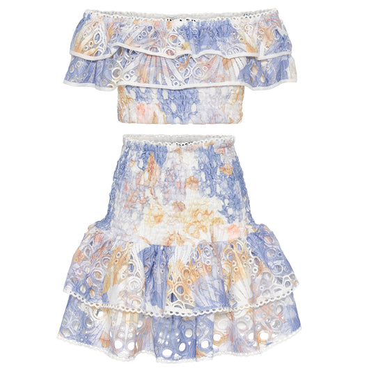 Sienna Sett Blue Print