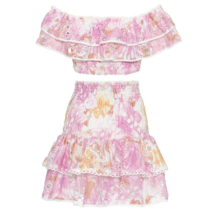 Sienna Sett Pink Print