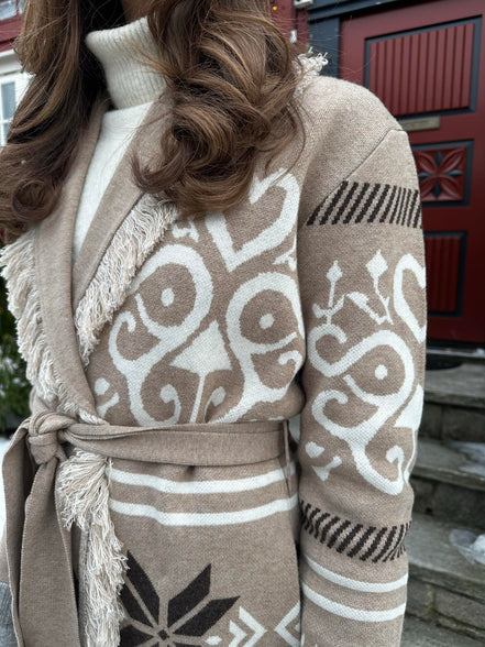 Eunoia Celia Cardigan Sand mix